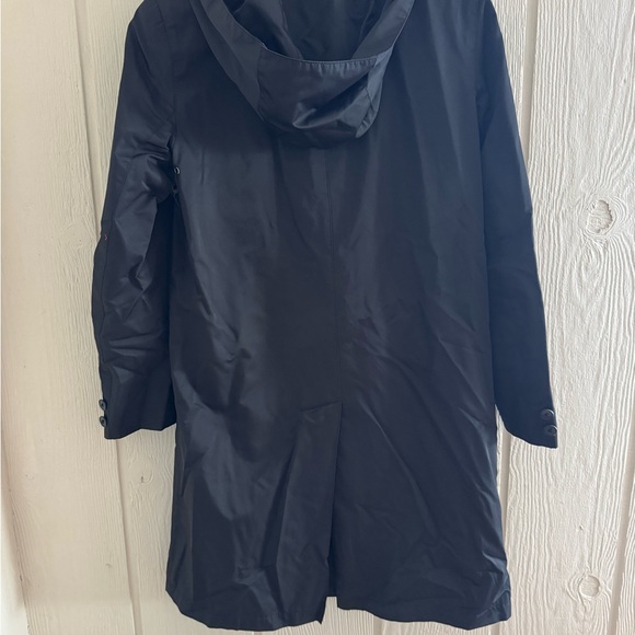 Anne Klein Classic Black Trench Coat - Picture 3 of 3